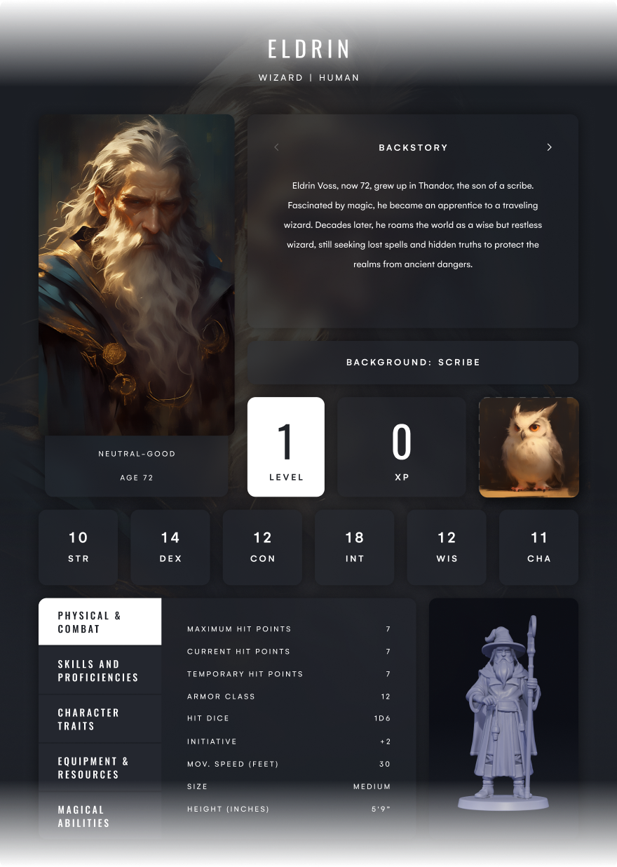 Creaturia_CharacterBuilder_WebMob_04_CharacterSheet